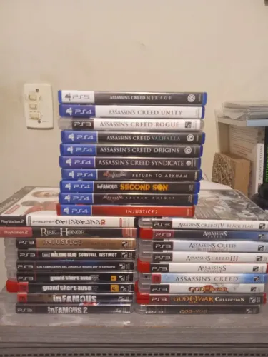 LOTE DE JOGOS PS2 + PS3 + PS4 + PS5