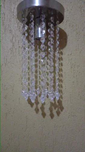 Lustre de cristal acrílico 