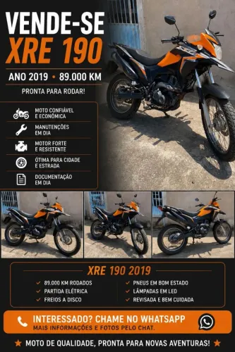 Vende-se essa moto