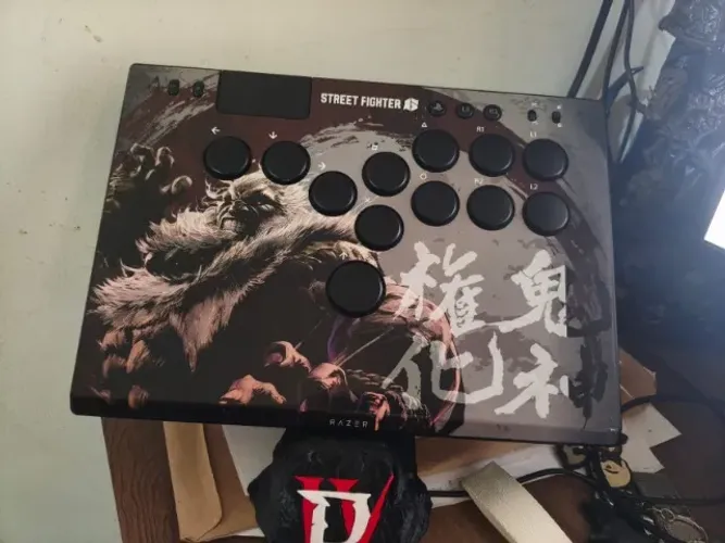 Controle hitbox, Razer kitsune akuma edition, versão rara e extremamente limitada