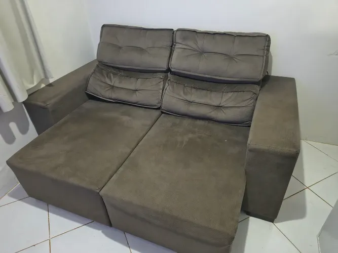 Sofá Retrátil e Reclinável dois lugares