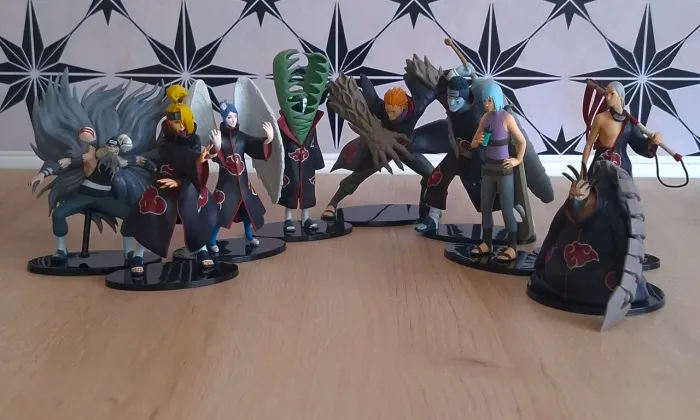 Kit 9 Miniaturas Naruto Shippuden usado: Akatsuki