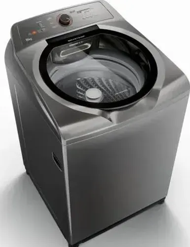 Máquina de Lavar Brastemp 15kg titânio Ciclo Edredom Anti-Alérgico 220V