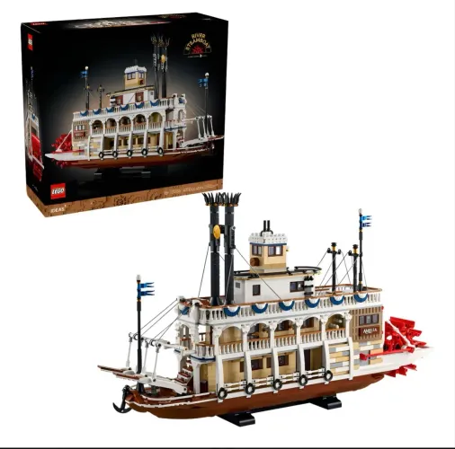 Barco a vapor fluvial Lego Ideas 21356