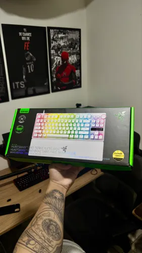 Teclado Razer Hustman V3 Pro TKL + apoio de pulso