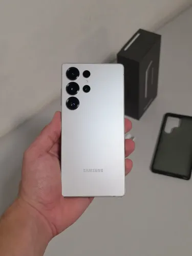 S25 Ultra 256GB Titânio Prata | Garantia até 10/2026