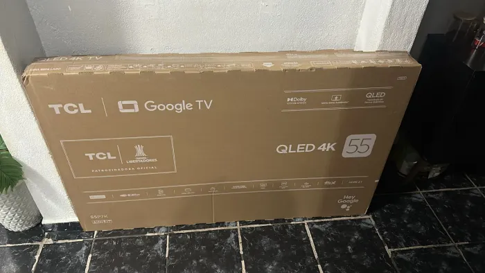 SMART TV 4K TCL 55? QLED LACRADA NA CAIXA