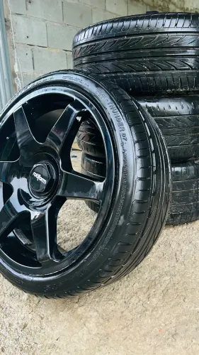 Jogo De Rodas Rotiform Six Preto 5x114,3 ARO-19