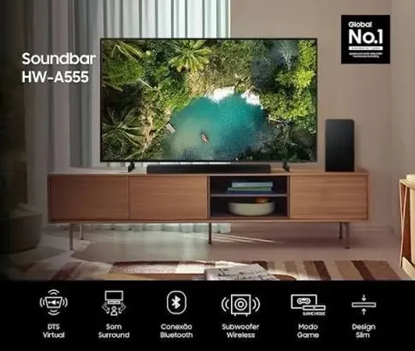 Barra e caixa de som soundbar A555