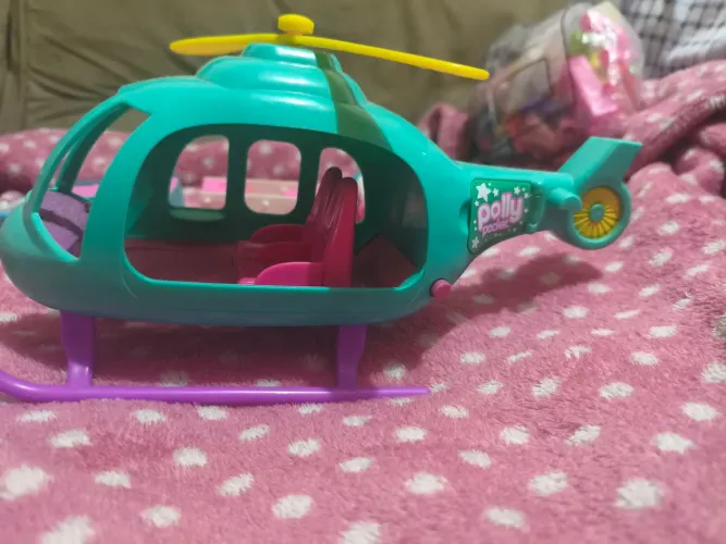 Helicóptero da Polly Pocket!