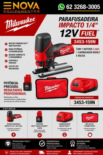 Serra Tico-Tico - 12v Fuel 2545-159n Milwaukee