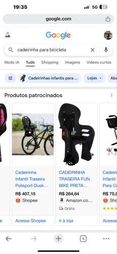 Cadeirinha de bicicleta 