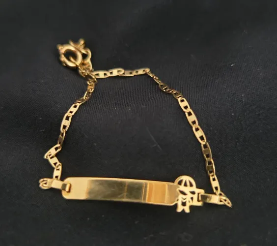 Pulseira ouro infantil