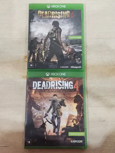 Combo Dead Rising 3 e 4 de xbox one discos seminovos