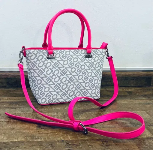Bolsa Feminina Chenson Monograma Rosa (Nova/Sem Uso) - Linda!