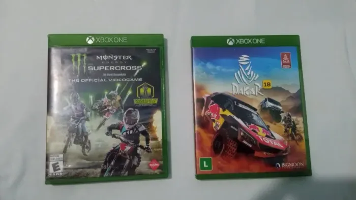 Lote jogos Xbox One - Monster Energy supercross e Dakar 18