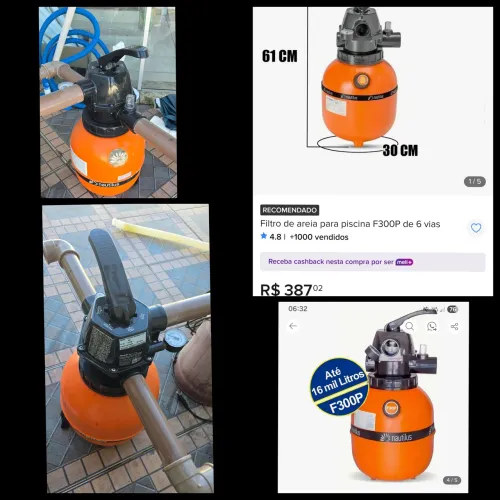 FILTRO DE AREIA PARA PISCINA
