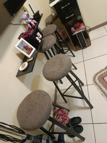 5 banquinhos acolchoados