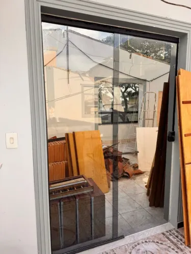Porta vidro Temperado Blidex preta Correr. Médias 1.20x80x1m(fixa).