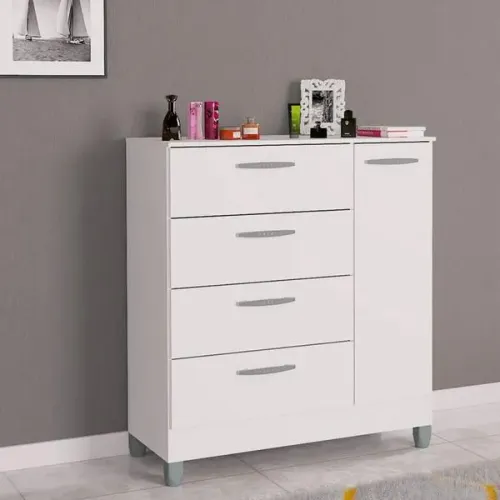 Cômoda 4 gavetas 1 porta!