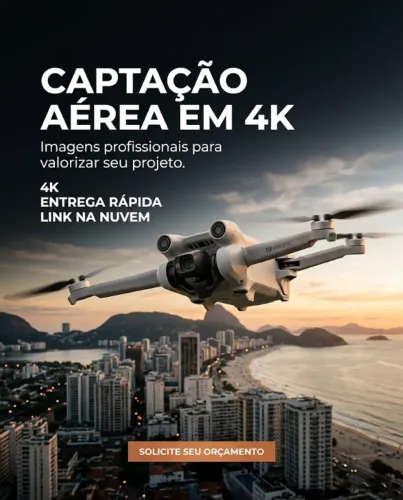 Imagem Aérea com Drone 4K