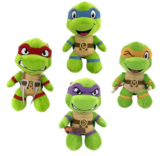 Kit 4 Pelúcias Tartaruga Ninja - 32 cm