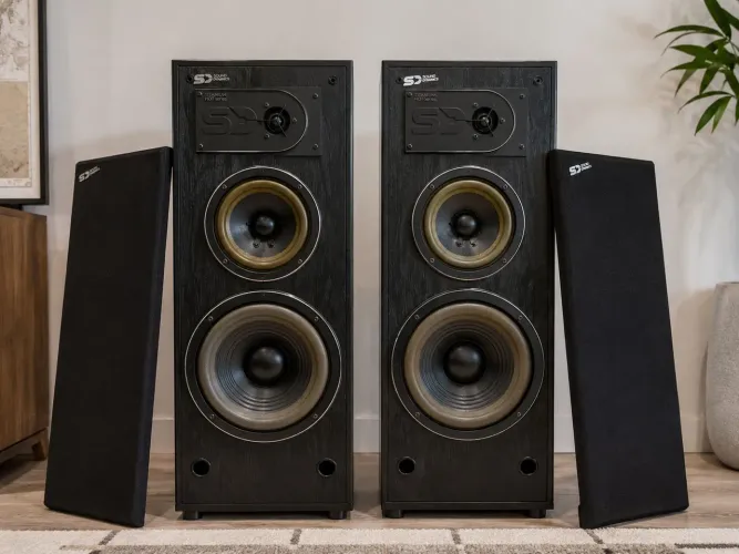 IMPERDÍVEL * Par de Caixas Acústicas Sound Dynamics Titanium 300 TI Impecáveis