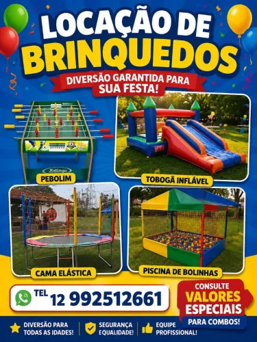 Combos de brinquedos para festas e eventos