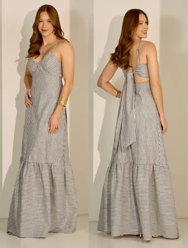Vestido Listras Dipanno / NOVO, na etiqueta