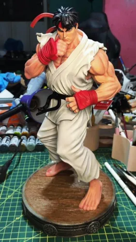 ryu street fighter figure resina scala 1/6