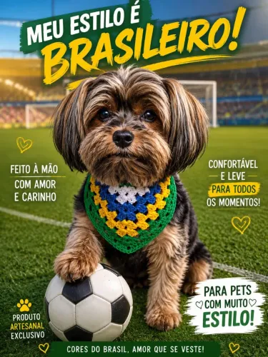 Bandana Pet de crochê