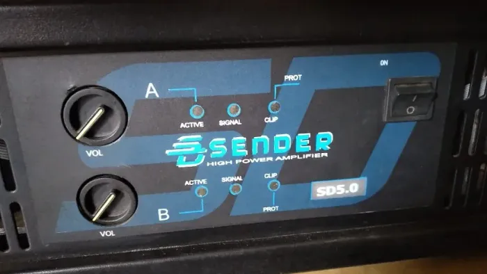 Amplificador de potencia Sender sd5.0 5000w rms em 2?