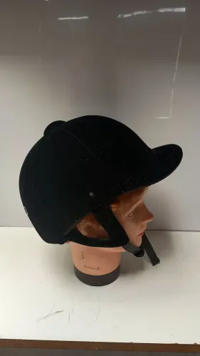 capacete de hipismo de veludo preto marca Instep - tamanho 54