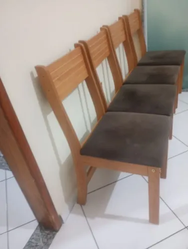 Mesa mdf com 4 cadeiras, 1,20mt