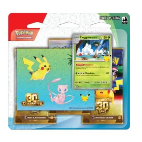 Blister Triplo Pokémon 30 anos