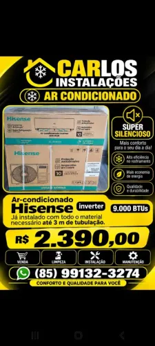 Ar condicionado 9 btus novo