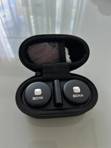 Microfone sem fio Boya Omic USB-C em excelente estado de conservação