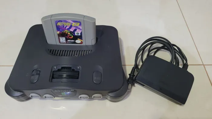 Console Nintendo 64 + Cartucho Extreme G Original + Fonte + Jumperpack