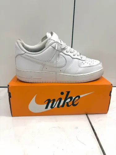 Tênis Nike Air Force 1 Low 'Triple White' Original - Tam 43