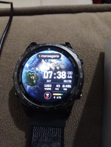 Relógio smartwatch GM7 PRETO