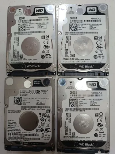 4 Hds wd Black 500gb ultra slim 