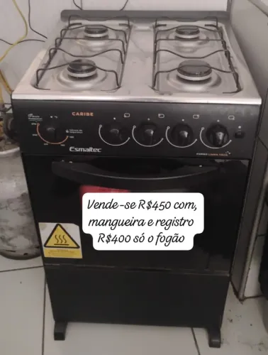 Fogão Esmaltec 4 bocas automático-Muito Pouco uso