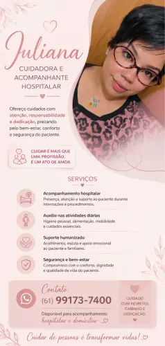 Cuidadora e Acompanhante Hospitalar - Atendimento Humanizado