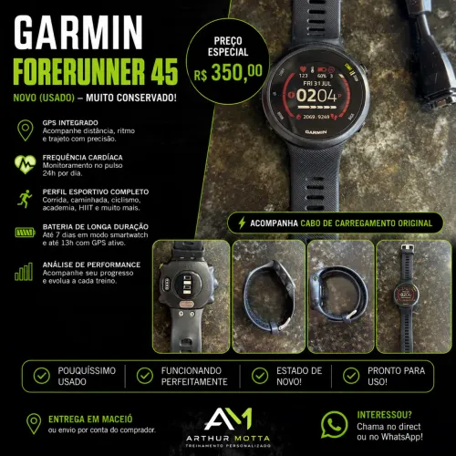 Relógio Garmim Forerruner 45