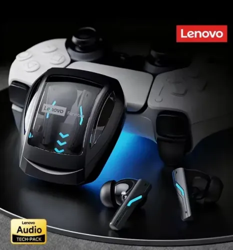 Fone de Ouvido Sem Fio Bluetooth Lenovo GT100 Graves Potentes Som HD Treinos Corrida Cicli