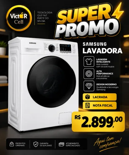 Lavadora Samsung Lacrada Com Nota Fiscal