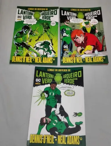 3 HQ PANINI LANTERNA VERDE E ARQUEIRO VERDE (LENDAS DO UNIVERSO DC)