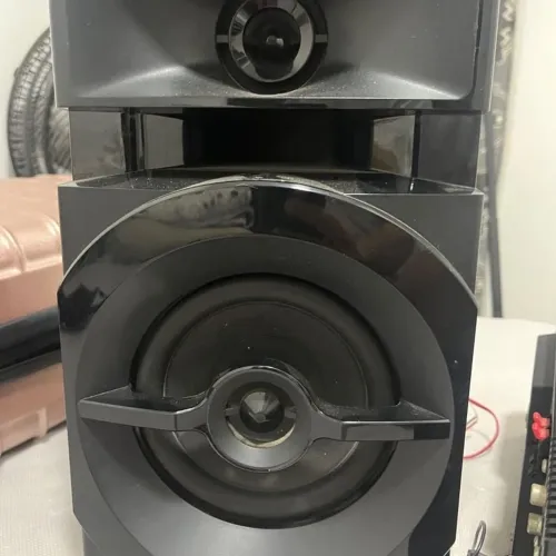 panasonic mini cd sistema estéreo akx100 preto