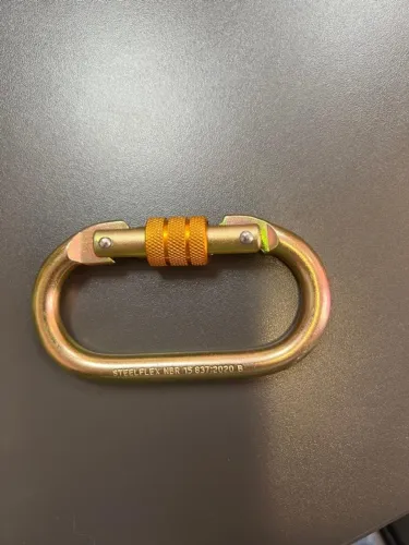 Mosquetão Oval de Segurança em Aço da marca Steelflex (Código/Referência: STF-CQCN0687)
