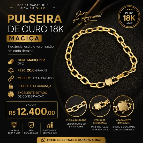 Pulseira de ouro 